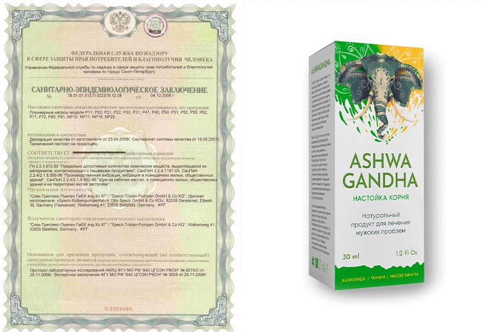 ASHWA GANDHA настойка корня для потенции: полностью натуральный продукт для лечения мужских недугов!