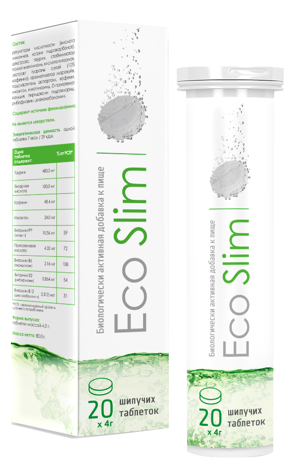 Таблетки Eco Slim (Эко Слим) для похудения